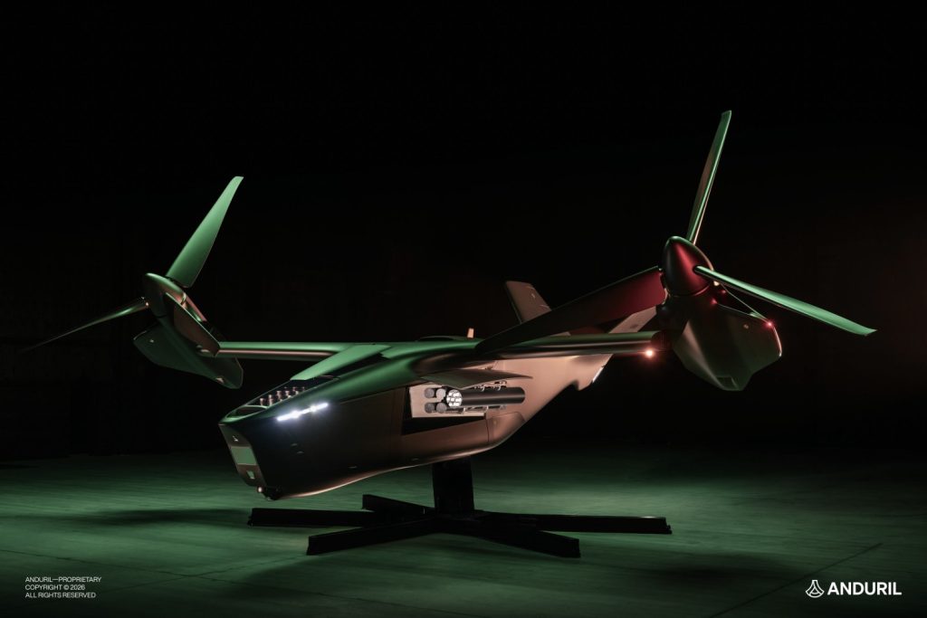 Anduril reveals Thunder Gp5 tiltrotor UAS