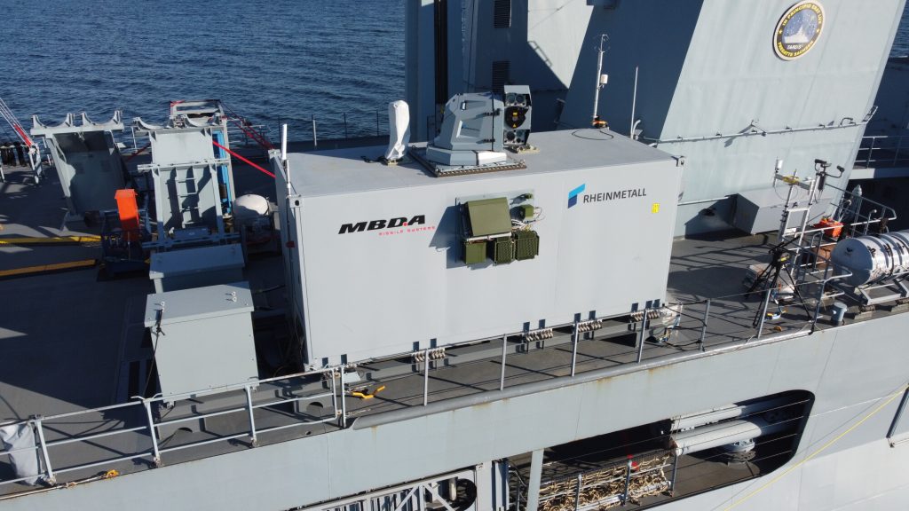 Bundeswehr commissions MBDA and Rheinmetall to develop laser weapon for the German Navy
